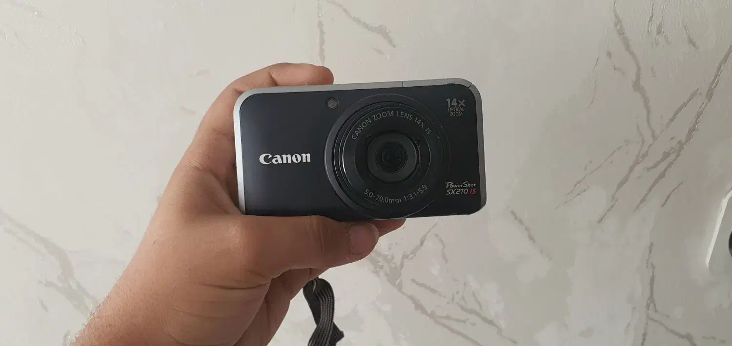 دوربین canon sx210 is با تمام وسایل جانبی|دوربین عکاسی و فیلم‌برداری|همدان, |دیوار