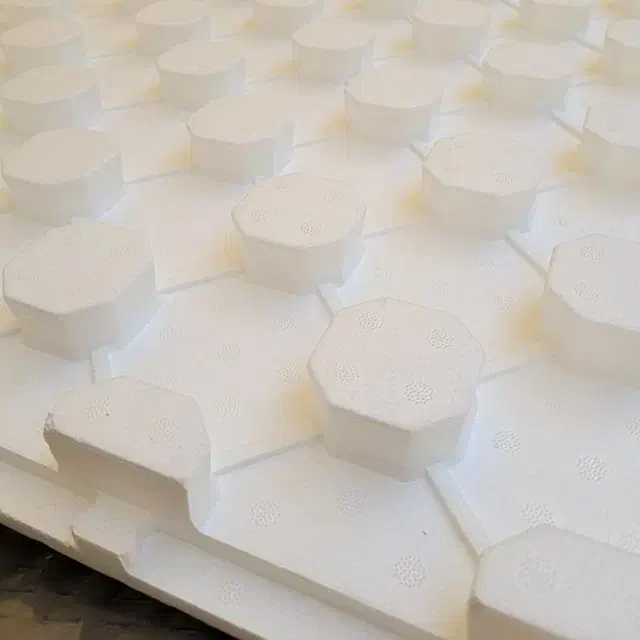 عایق فوم گرمایش کف (فوم شانه تخم مرغی)|مصالح و تجهیزات ساختمان|کرمان, |دیوار