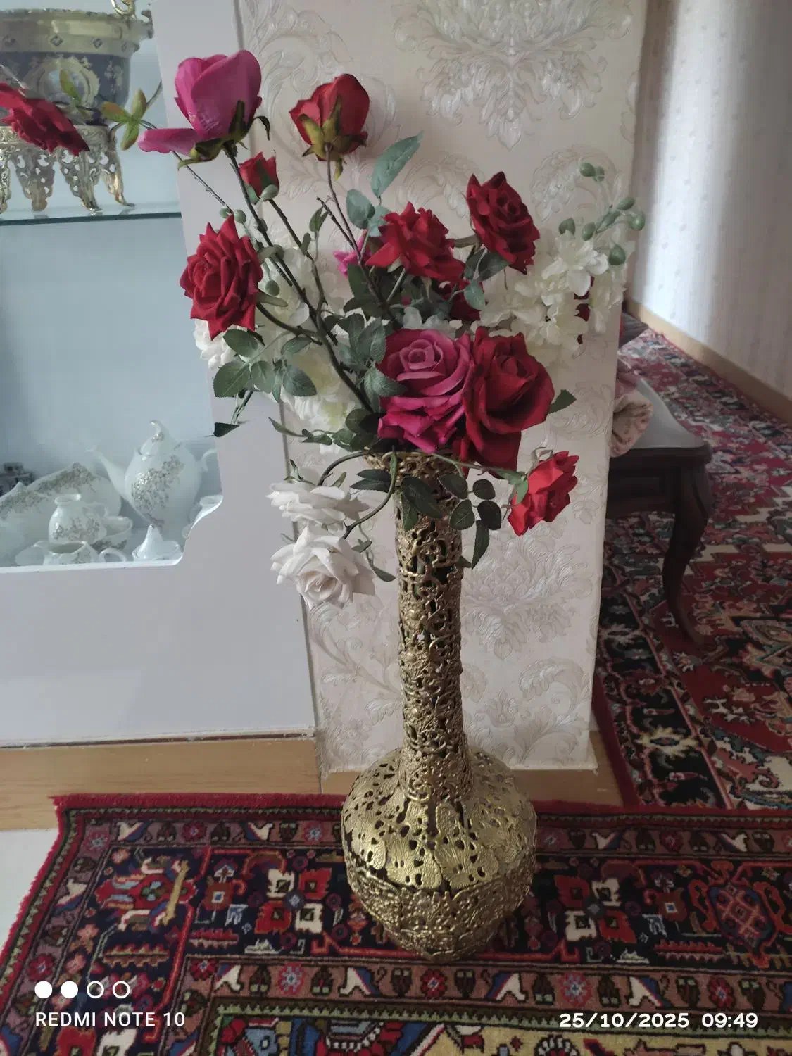 گلدان برنز|گل مصنوعی|مراغه, |دیوار