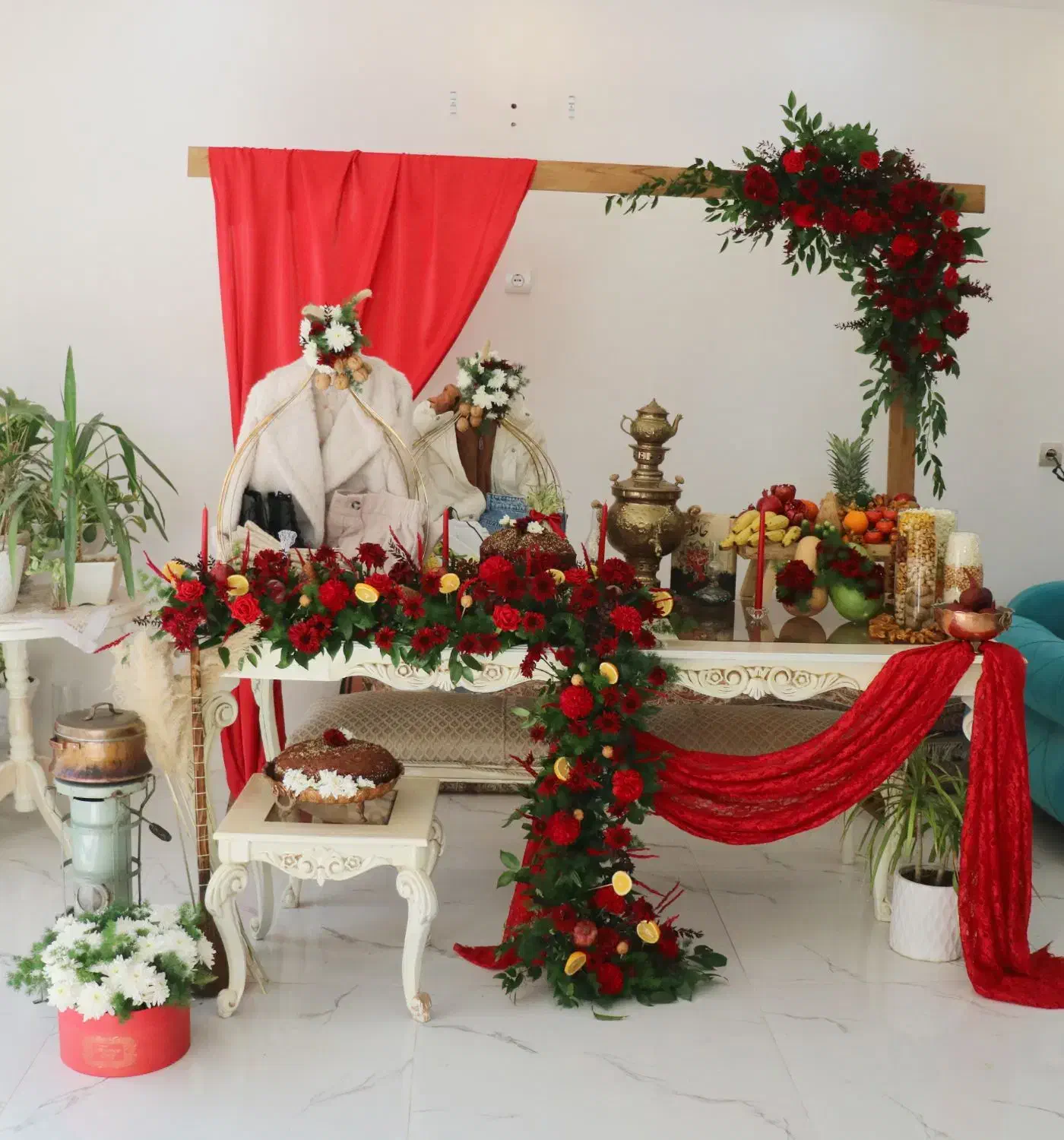 گل آرایی،گل آرایی شب یلدا ،خنچه،میوه آرایی،یلدا|خدمات پذیرایی، مراسم|اصفهان, حسینآباد|دیوار