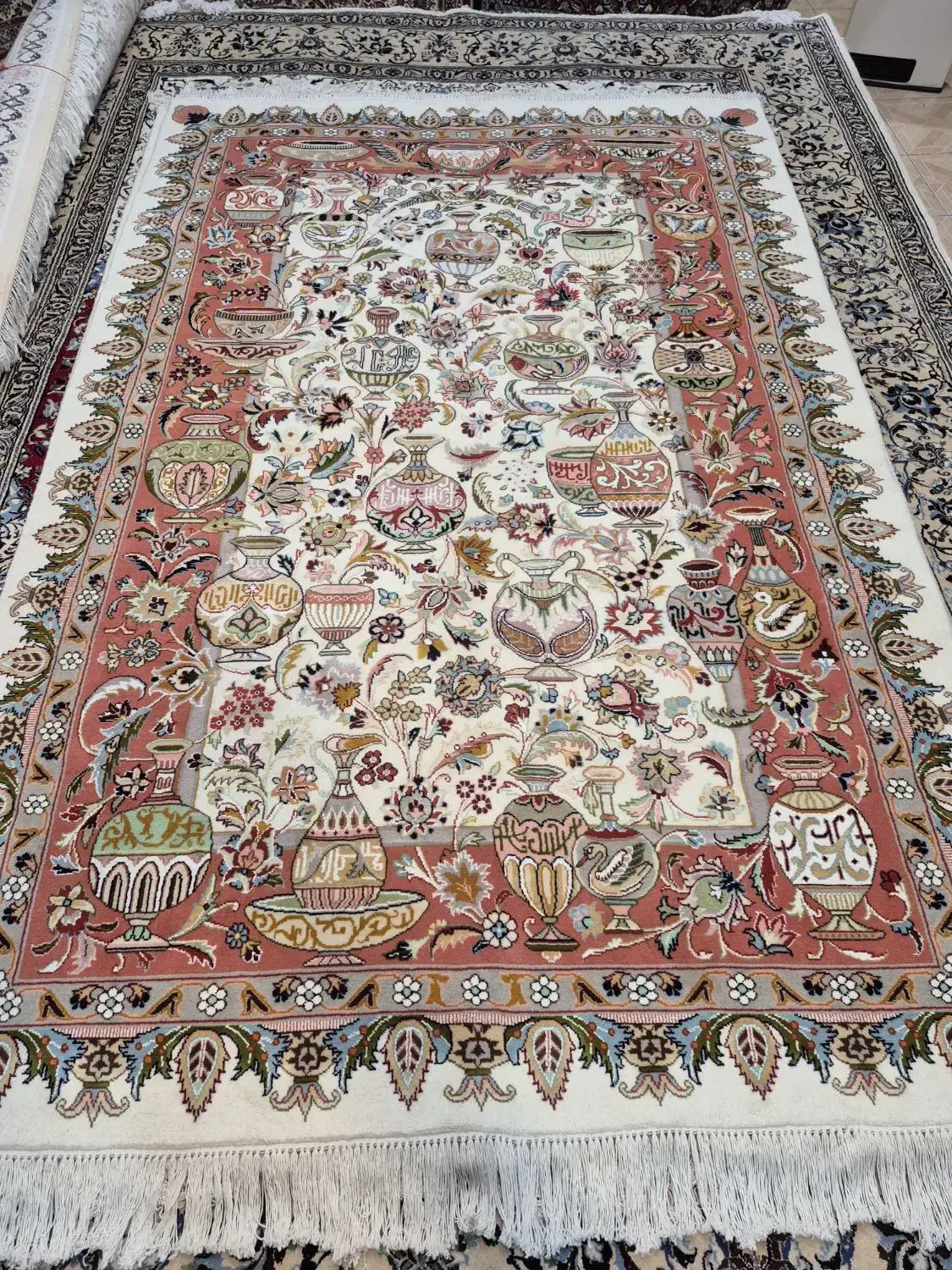 فرش دستباف ۱ جفت ۶ متری کاسه کوزه.گالری فرش ایران|فرش|مشهد, حجت|دیوار