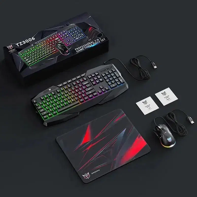 کیبورد و موس گیمینگ اونیکوما TZ3006 + پد موس|قطعات و لوازم جانبی رایانه|تهران, خاوران|دیوار