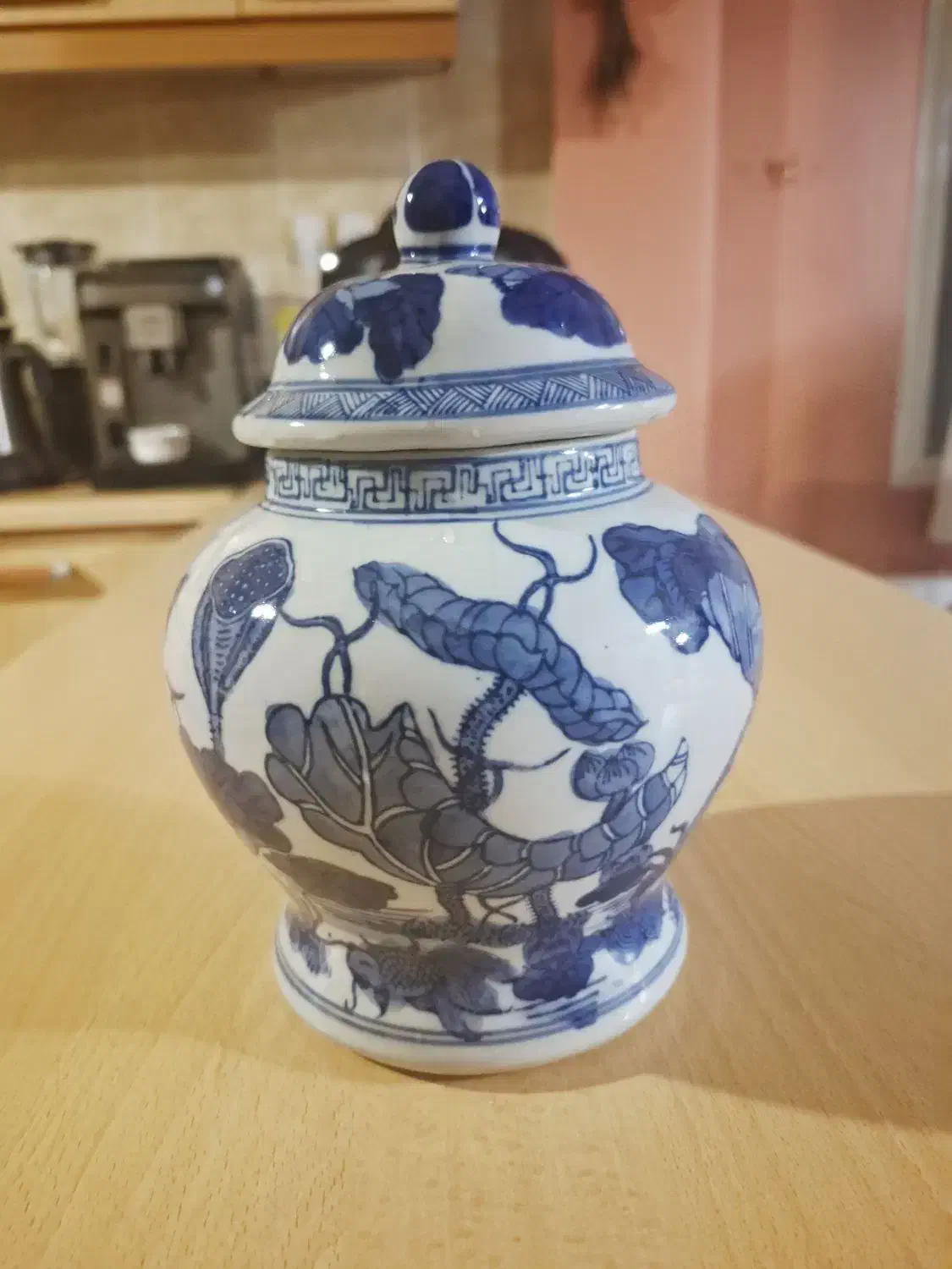 جار چینی آبیوسفید دربدار|صنایع دستی و سایر لوازم تزئینی|تهران, قزل قلعه|دیوار