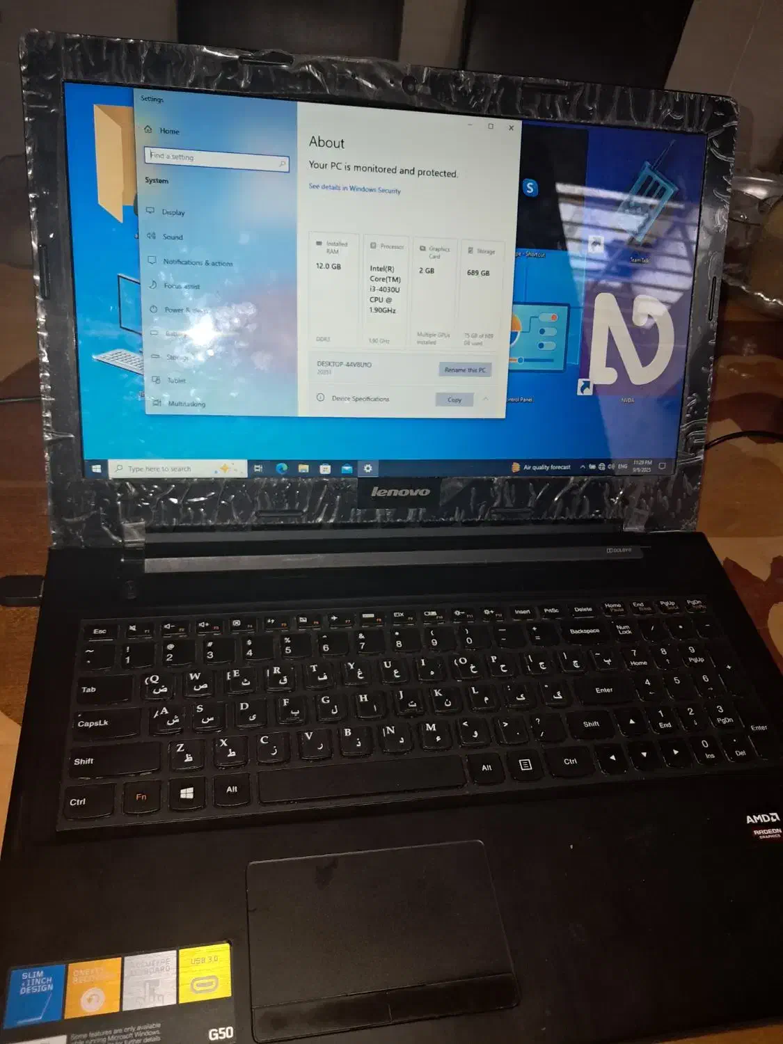 لپ تاپ لنوو g 50 70|رایانه همراه|شیراز, احمدآباد|دیوار
