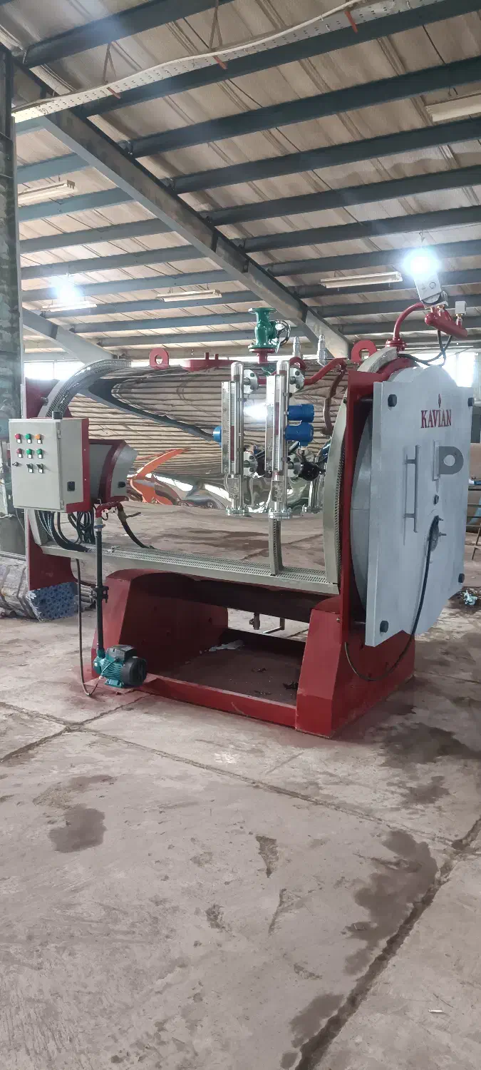 دیگ بخار بویلر روغنداغ با عایق بندی سیمان نسوز|ماشینآلات صنعتی|شیراز, تحویلی|دیوار