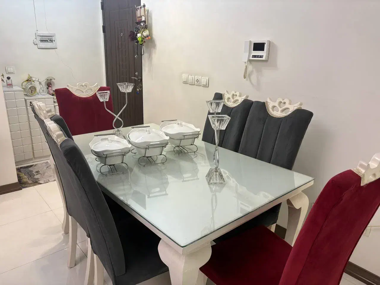 ناهار خوری ۶نفره|میز و صندلی غذاخوری|ری, جوانمرد قصاب|دیوار