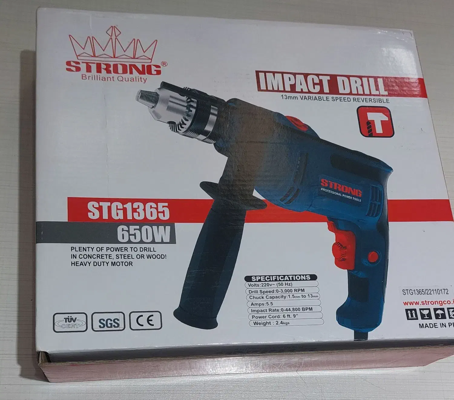 دریل ۶۵۰ وات برند استرانگ با ضمانت خوش قیمت|ماشینآلات صنعتی|رشت, گلباغ نماز|دیوار