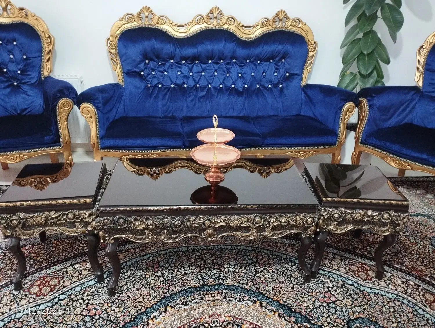 مبل هفت نفره به همراه میزو عسلی|مبلمان خانگی و میز عسلی|ساوه, |دیوار