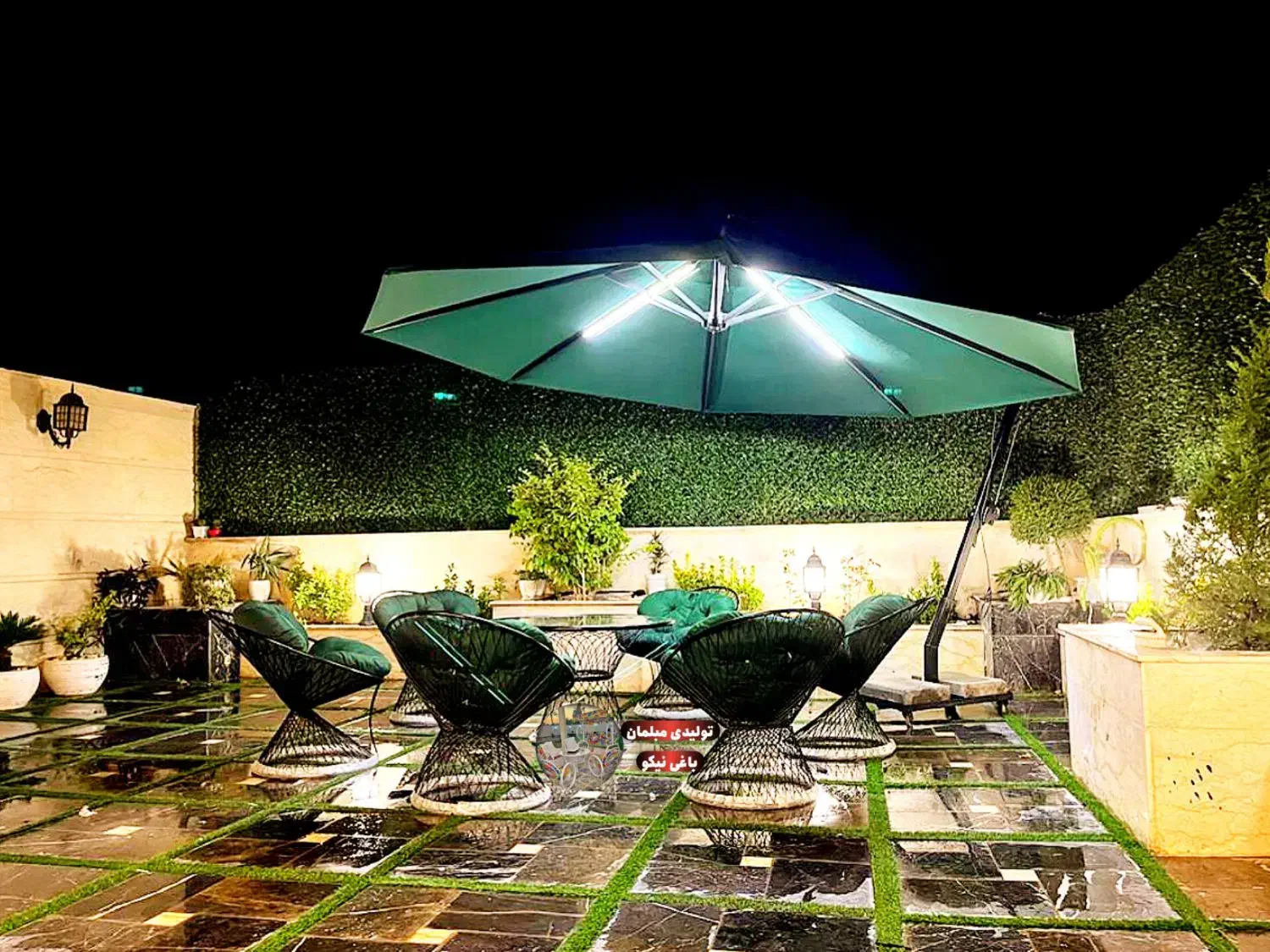 صندلی باغی فلزی بامبو / ضد زنگ و مقاوم|صندلی و نیمکت|نوشهر, |دیوار