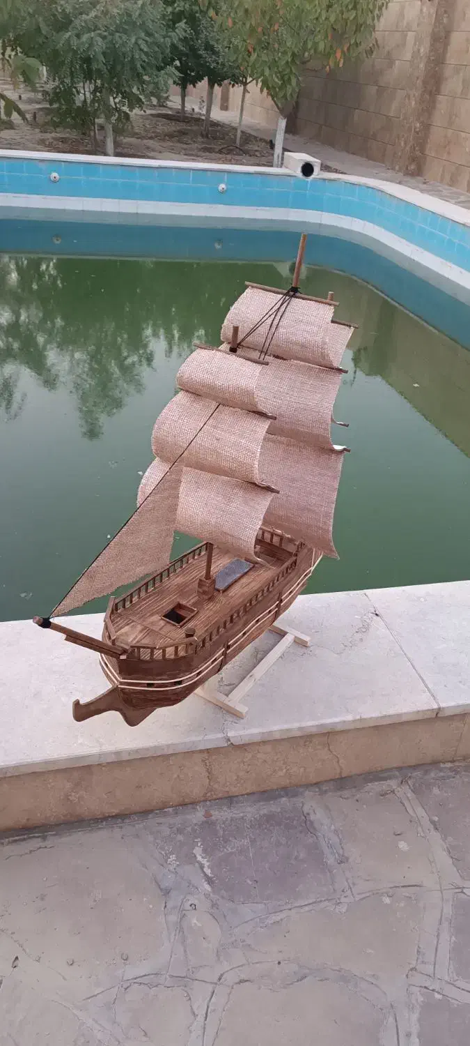 کشتی چوبی|مجسمه، تندیس، ماکت|مشهد, آزادشهر|دیوار