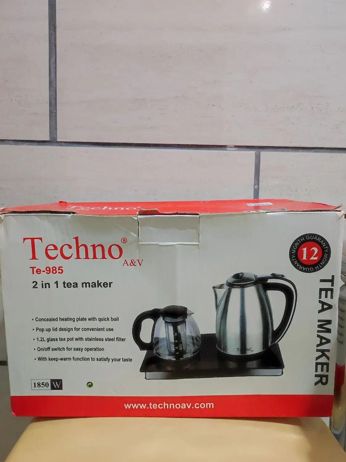 چایساز  تکنو ۱/۵لیتری|سماور، چای‌ساز، قهوه‌ساز|رودسر, |دیوار
