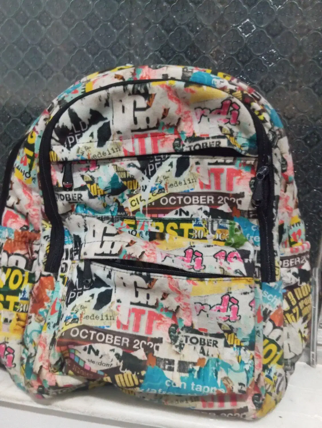 کوله پشتی رنگی رنگی|کیف، کفش، کمربند|خوشرودپی, |دیوار