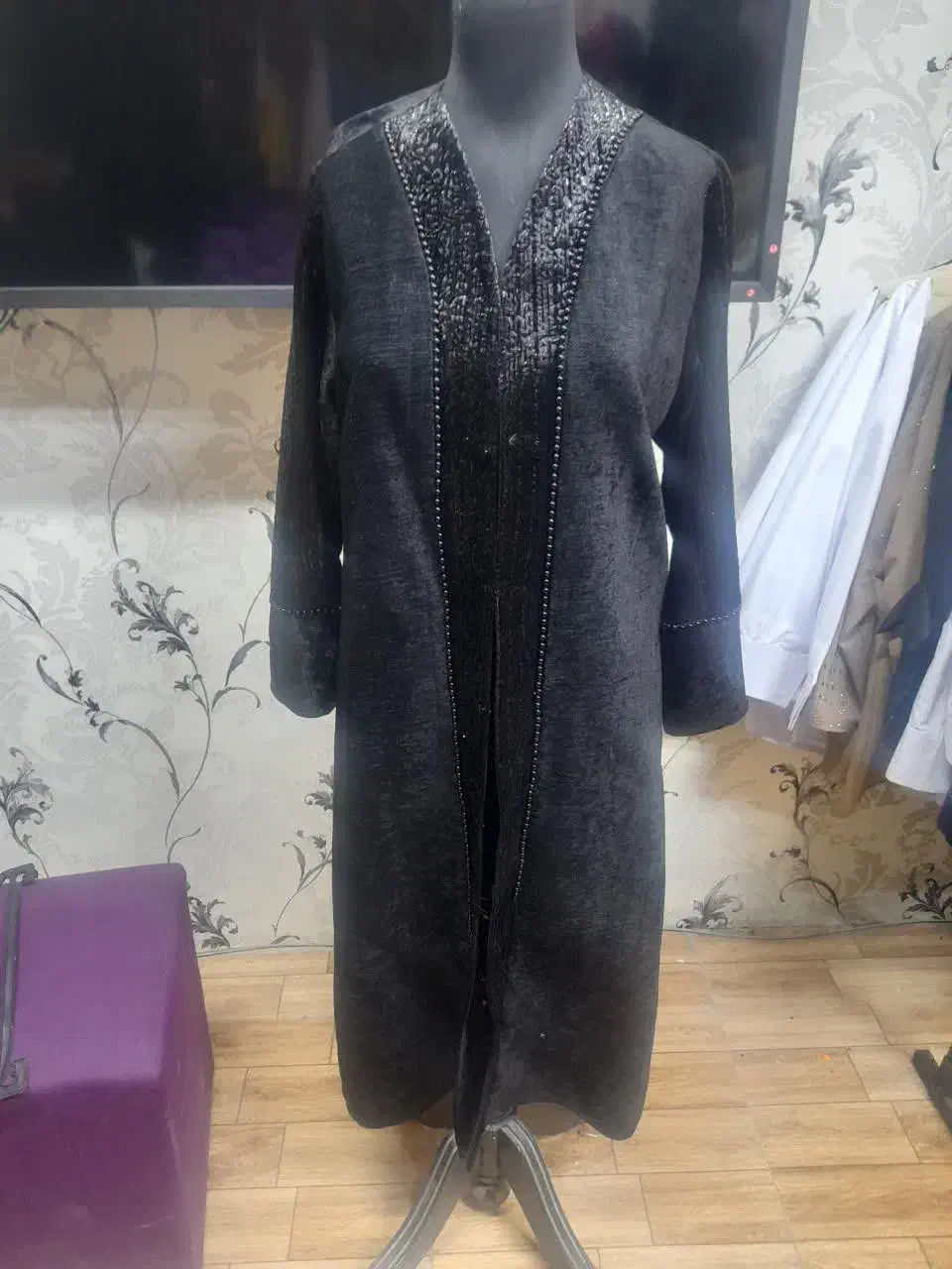 پالتو چرم پوست ماری و مخمل مجلسی جدید|لباس|شاهرود, |دیوار