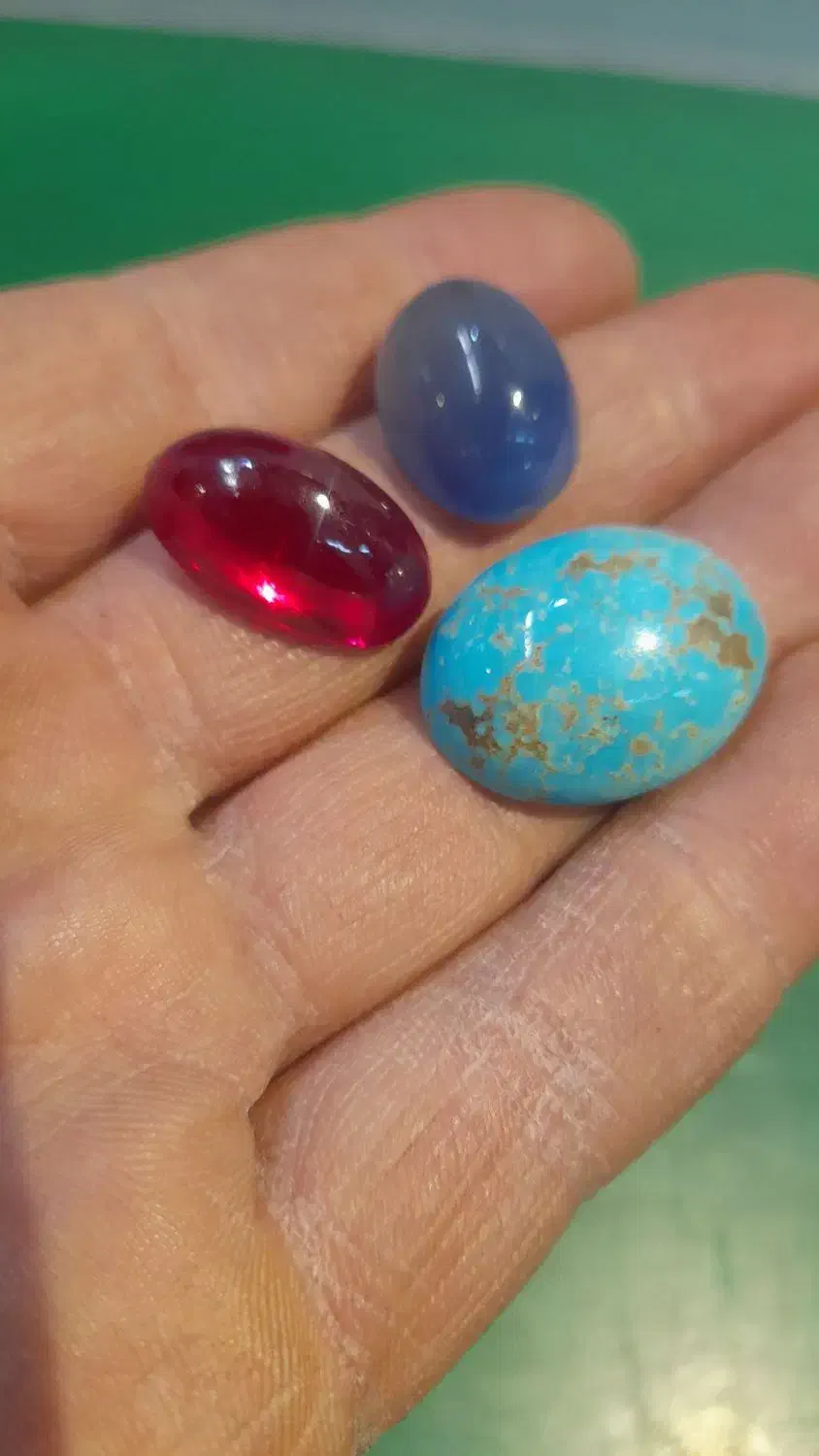 انگشتر نقره نگین طبیعی معدنی|جواهرات|تهران, اتحاد|دیوار