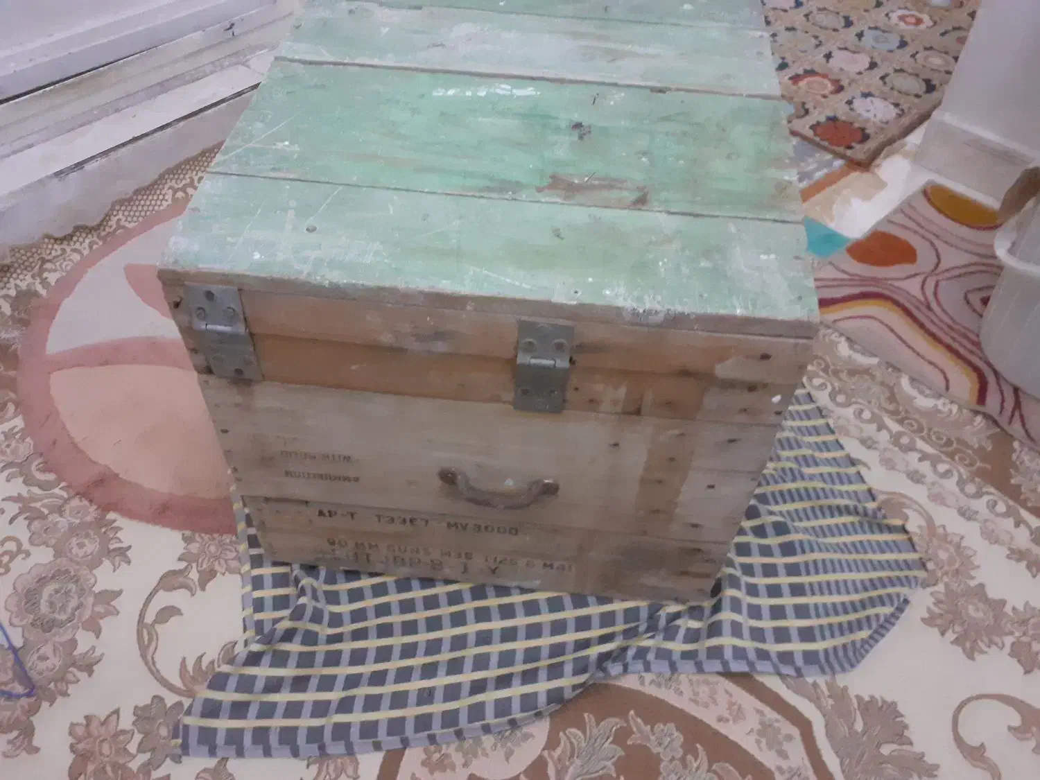 صندوق جعبه چوبی قدیمی|کلکسیون اشیاء عتیقه|تهران, شهرک ولیعصر شمالی|دیوار