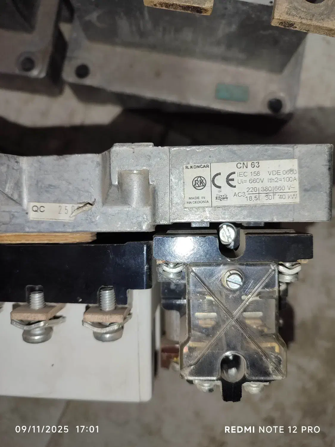 کنتاکتور کونکار استوک سالم|ابزارآلات|فلاورجان, |دیوار