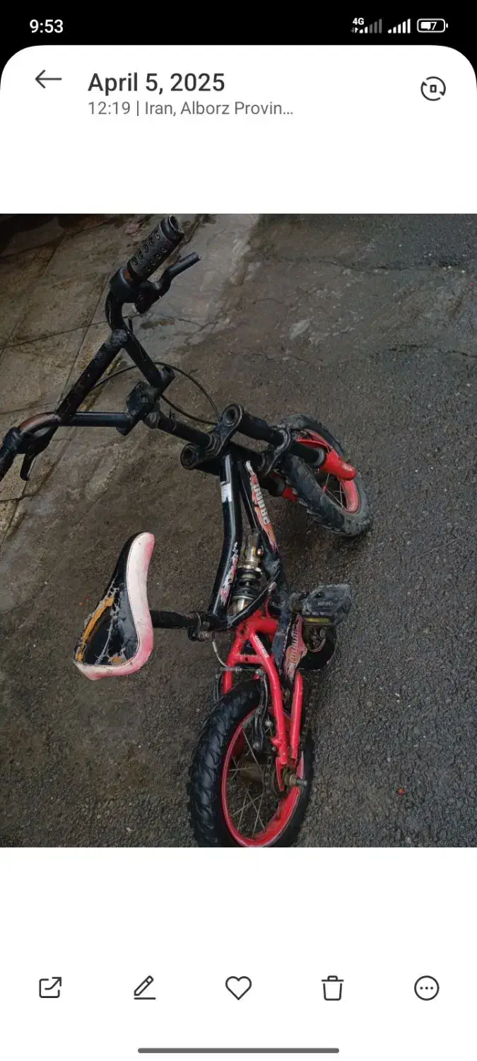 دوچرخه سایز ۱۲ معاوضه هم دارم|دوچرخه، اسکیت، اسکوتر|محمدشهر, کوی بهار|دیوار
