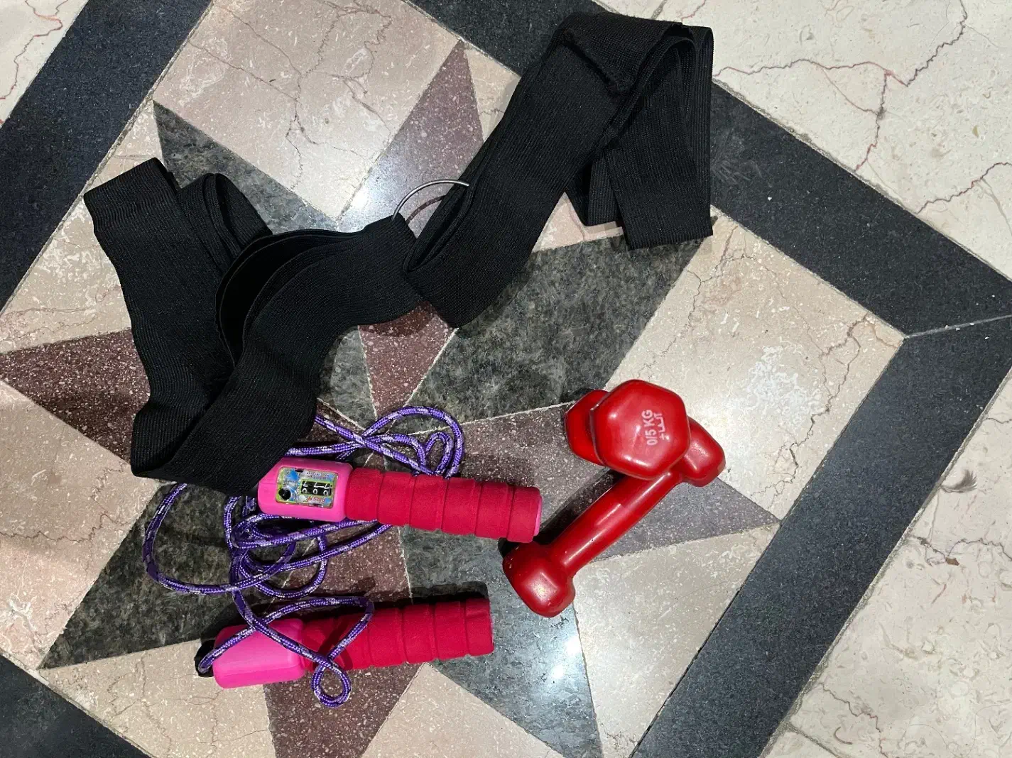 دمبل و طناب در حد نو نو|تجهیزات ورزشی|ری, دولتآباد|دیوار