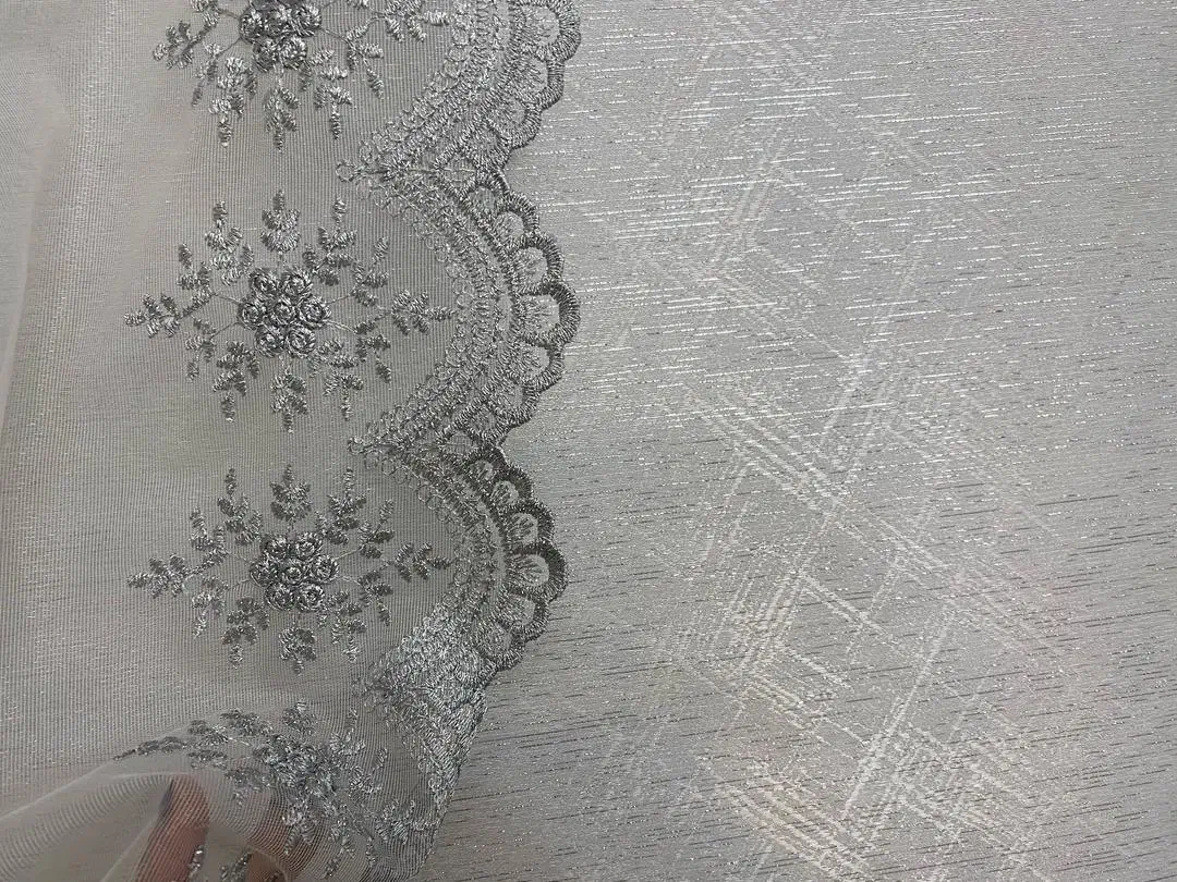 پرده حریر لب حاشیه دوطرف ترک درحد نو|پرده، رانر، رومیزی|تهران, بهاران|دیوار