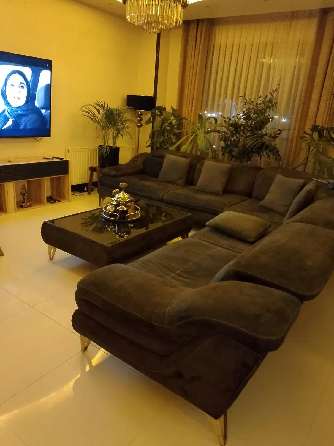 مبل ال هفت نفره ترک|مبلمان خانگی و میز عسلی|شاهینشهر, شهرک میلاد|دیوار