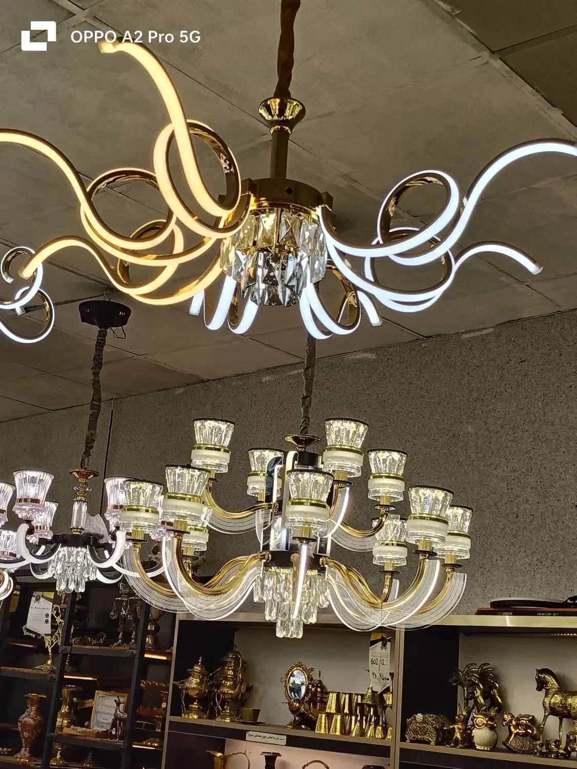 لوستر|لوستر و چراغ آویز|ری, دولت‌آباد|دیوار