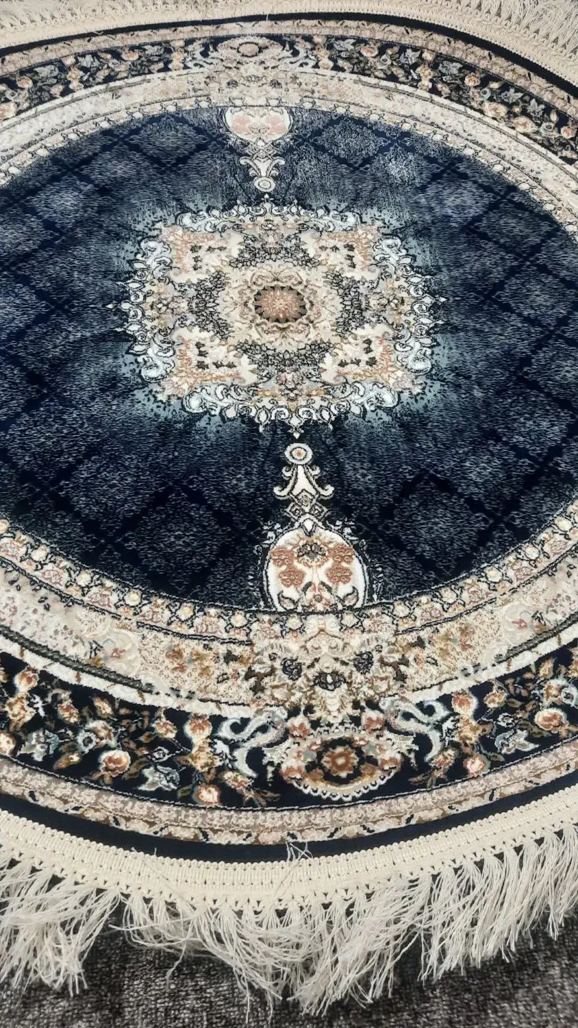 فرش دم دری گرد ۱۲۰۰ شانه تراکم ۳۶۰۰|فرش|ایلام, |دیوار