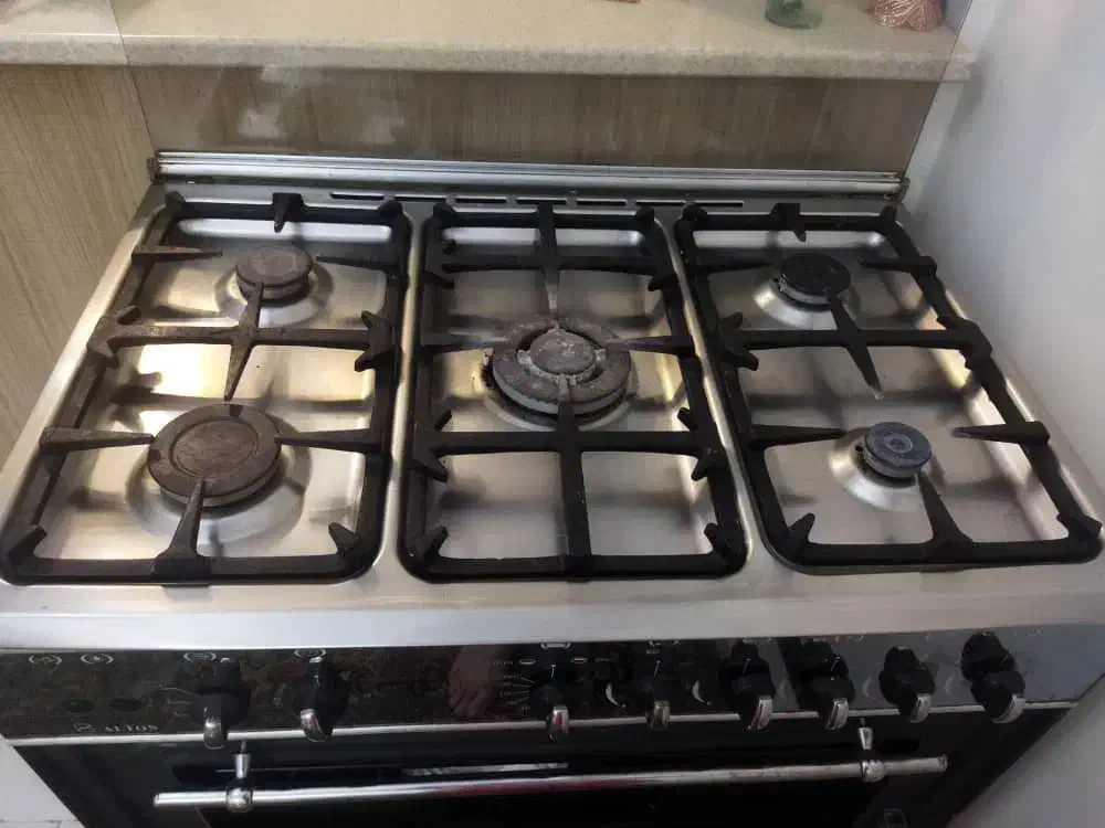 گاز فر تمام استیل آلتون پنج شعله|اجاق گاز و لوازم برقی پختوپز|تهران, نگین غرب|دیوار