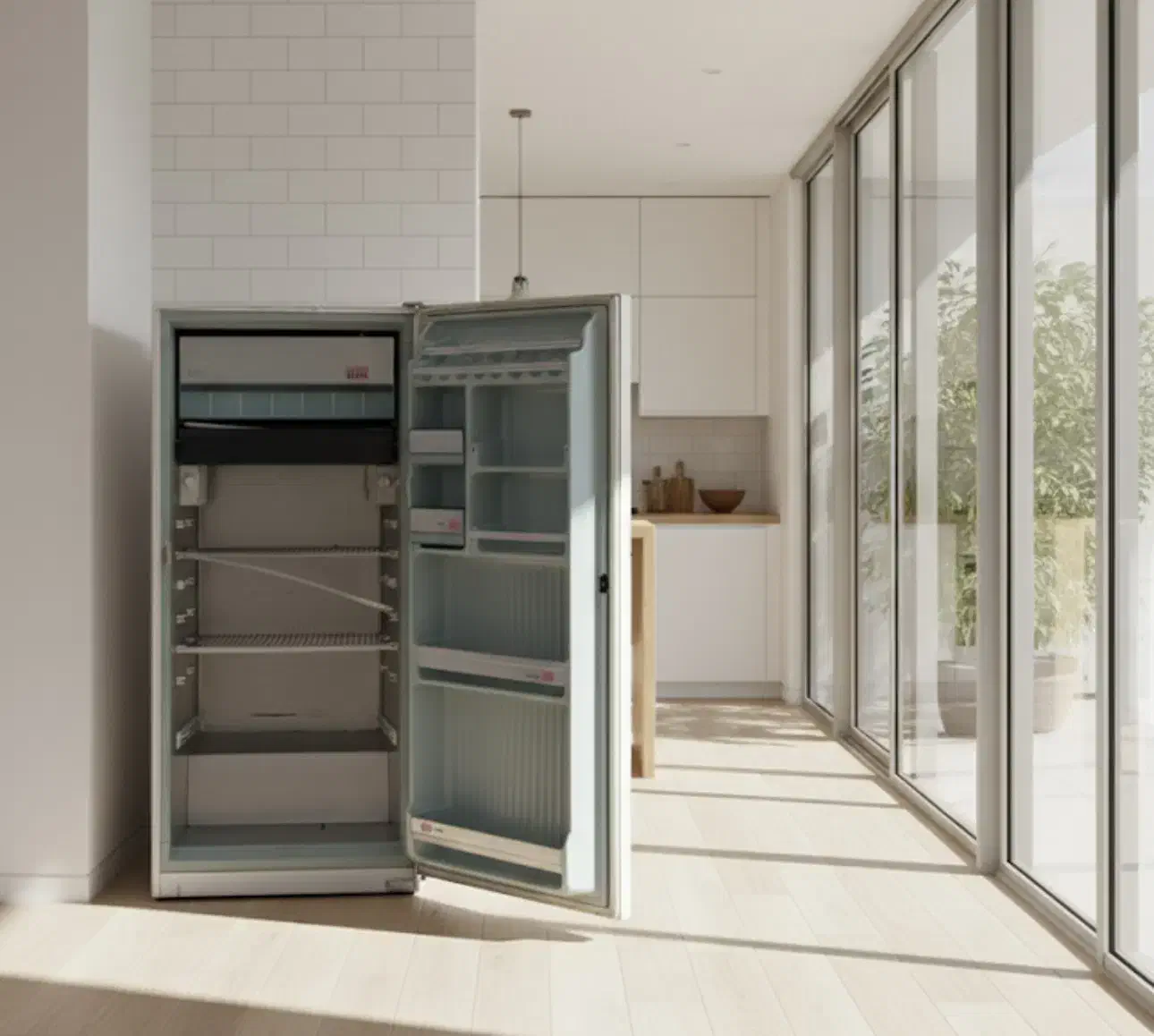 یخچال قدیمی|یخچال و فریزر|هشتگرد, هشتگرد قدیم|دیوار