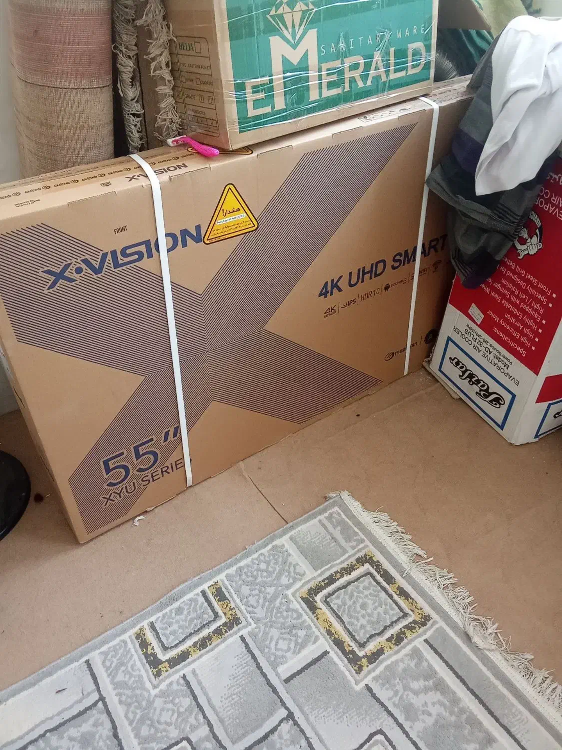 تلویزیون ۵۵اینچ ایکس ویژن|تلویزیون و پروژکتور|قم, شهدا|دیوار