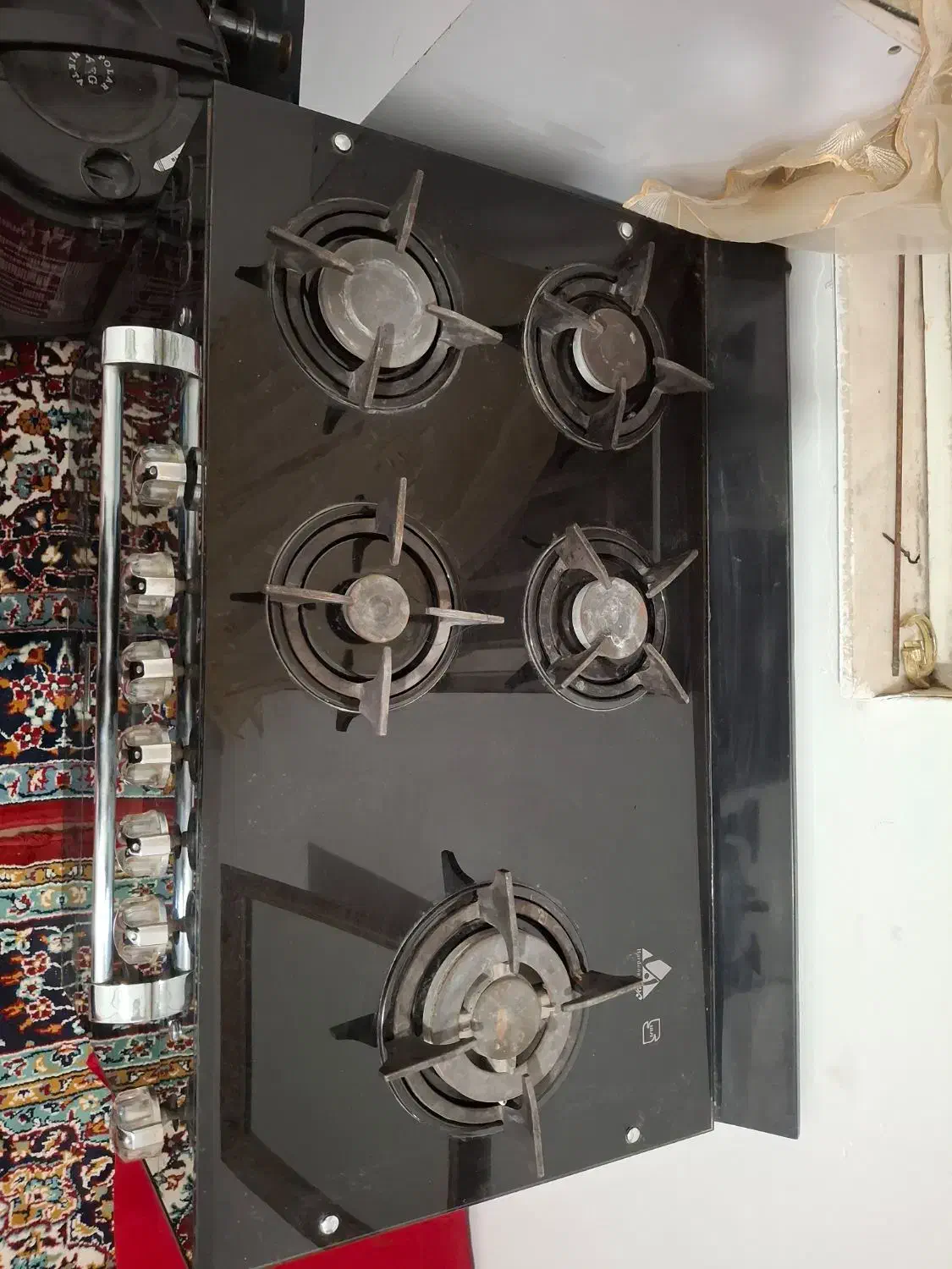 گاز ۵ شعله فردار در حد نو|اجاق گاز و لوازم برقی پخت‌وپز|مشهد, رده|دیوار