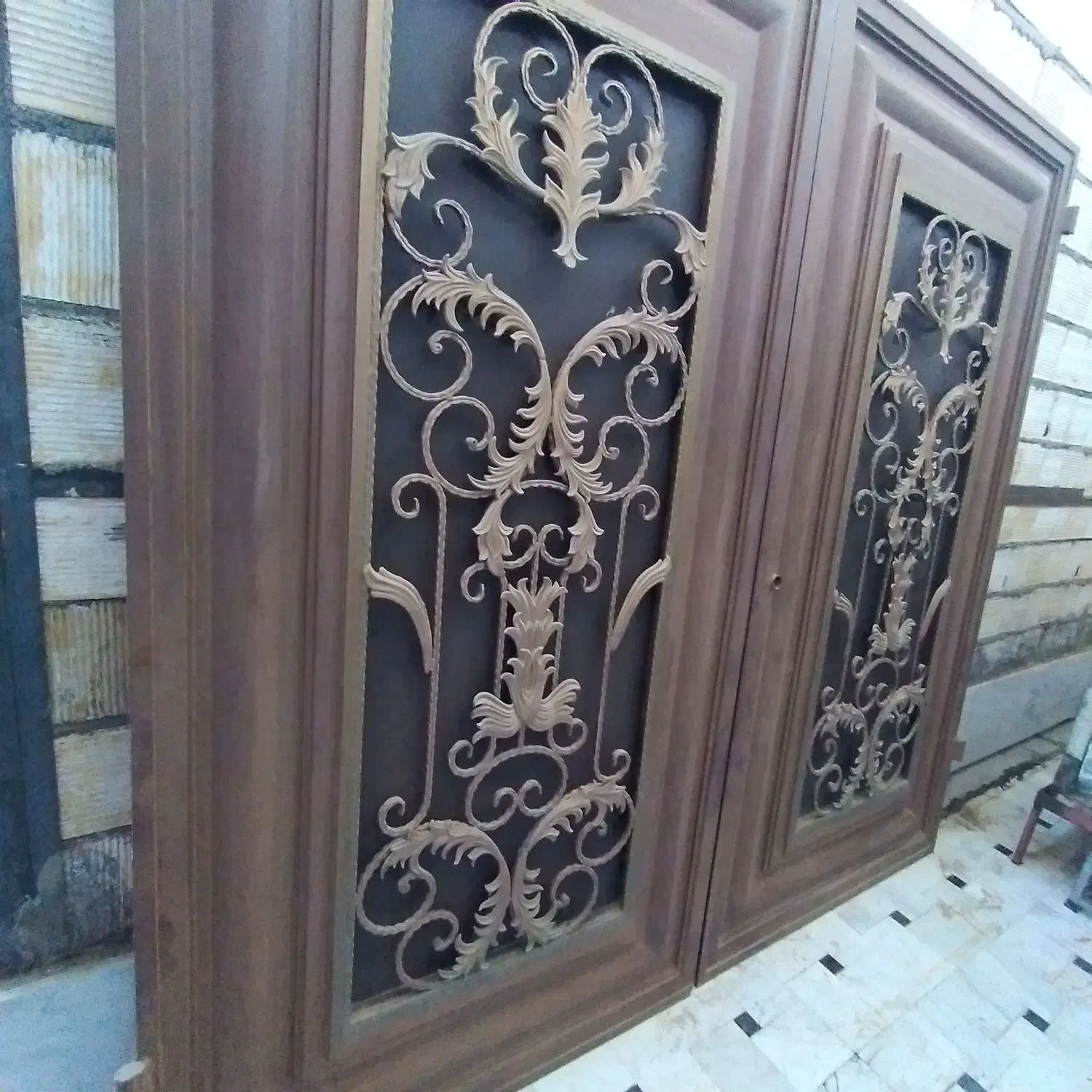 درب آهنی|مصالح و تجهیزات ساختمان|قم, شاه سید علی|دیوار