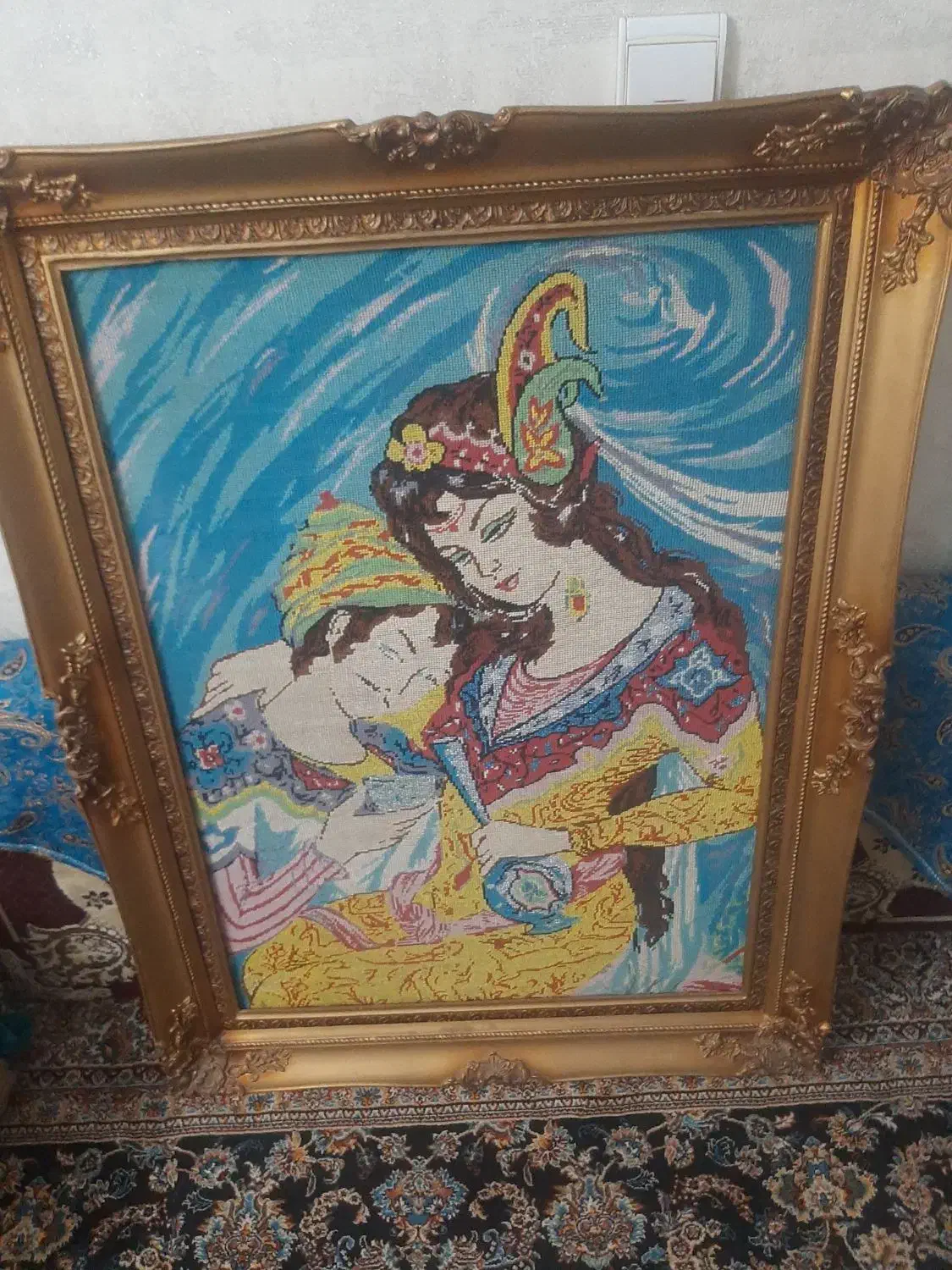 تابلو نوستالژیک کوبلن دوزی با طرح زیبا|صنایع دستی و سایر لوازم تزئینی|پاکدشت, شهرک امام رضا|دیوار