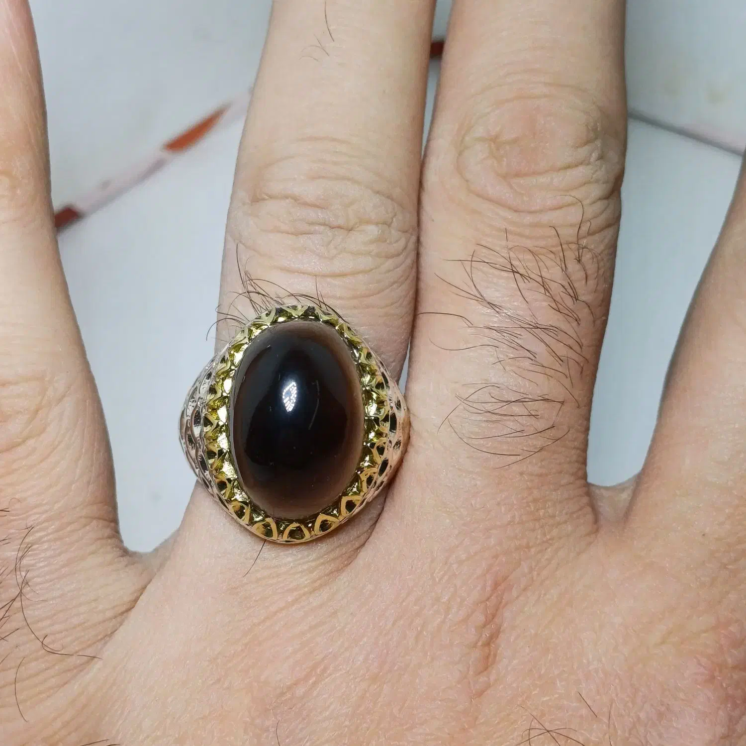 انگشتر نقره عقیق سه پوست طبیعی|جواهرات|تهران, امام زاده حسن|دیوار