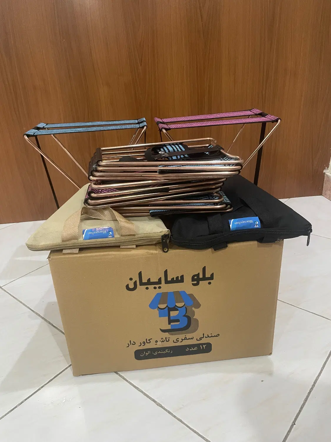 صندلی مترویی مفتولی تاشو مسافرتی ۲ نوار و ۳ نوار|کوهنوردی و کمپینگ|تهران, ابوذر|دیوار