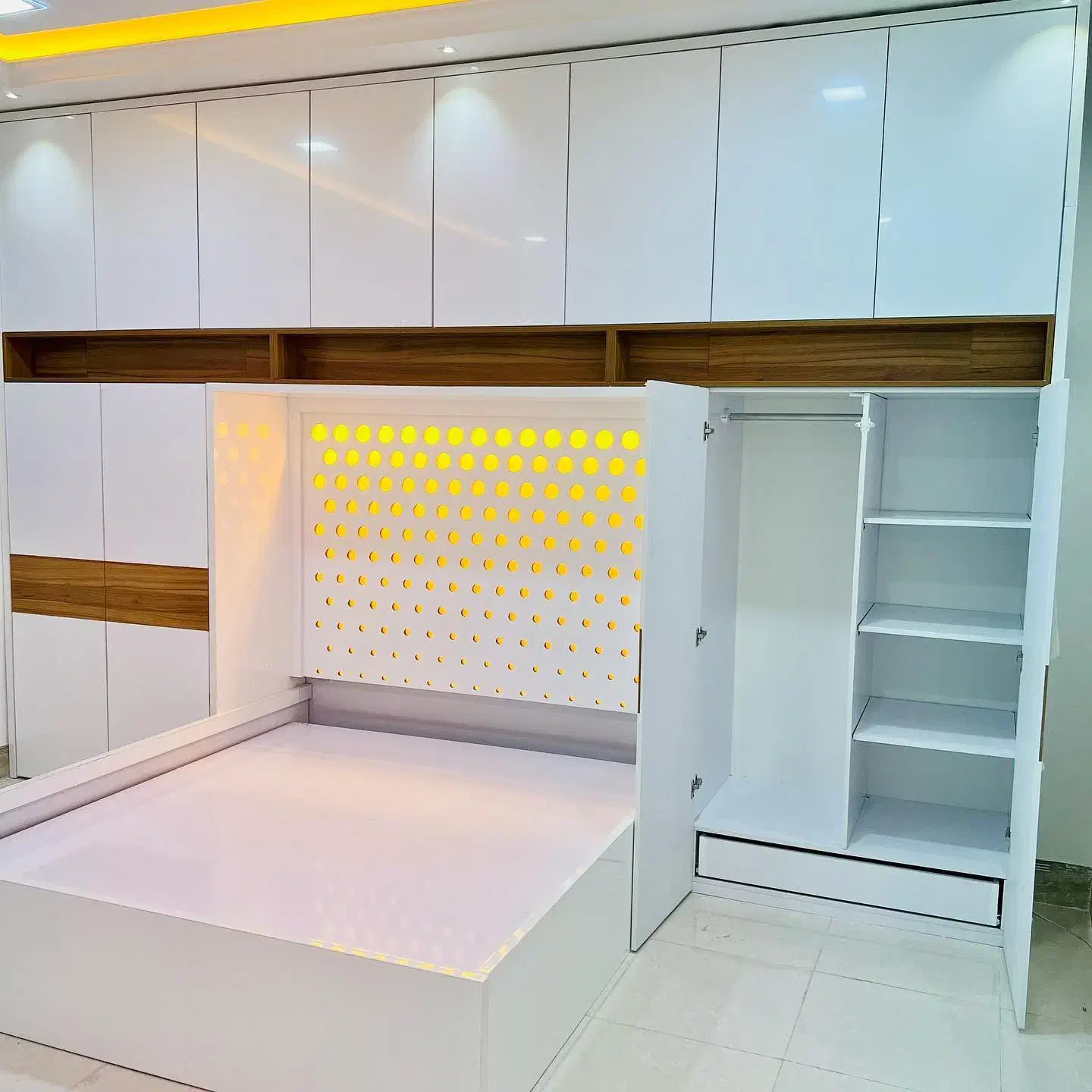 کابینت کمد دیواری تخت تاشوو میز ال سی دی...|جاکفشی، کمد، دراور|قشم, |دیوار