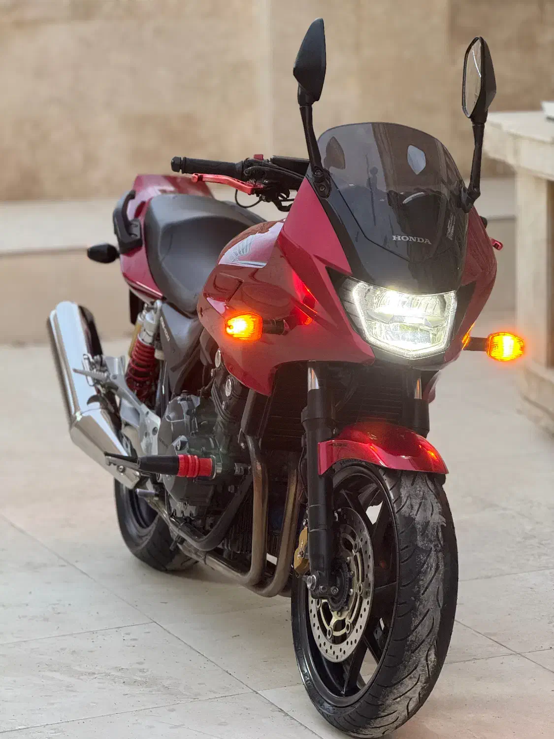 Cb400|موتورسیکلت|بستک, |دیوار