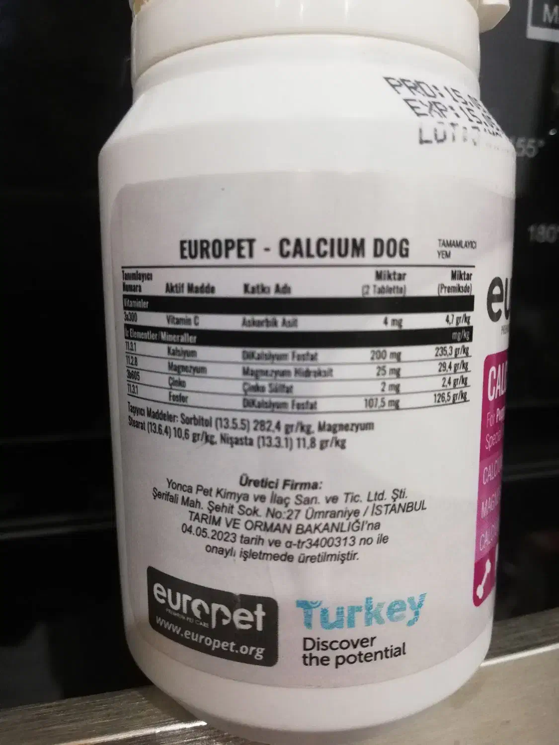 قرص مکمل غذایی سگ|لوازم جانبی حیوانات|رشت, دیانتی|دیوار