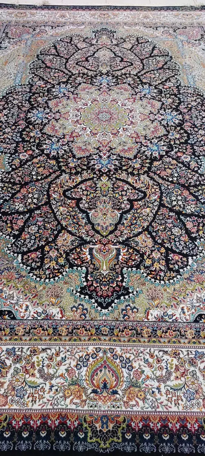 ۷۰۰شانه اصلی تراکم ۲۵۵۰ گلریز سرمه ایی|فرش|ایذه, |دیوار