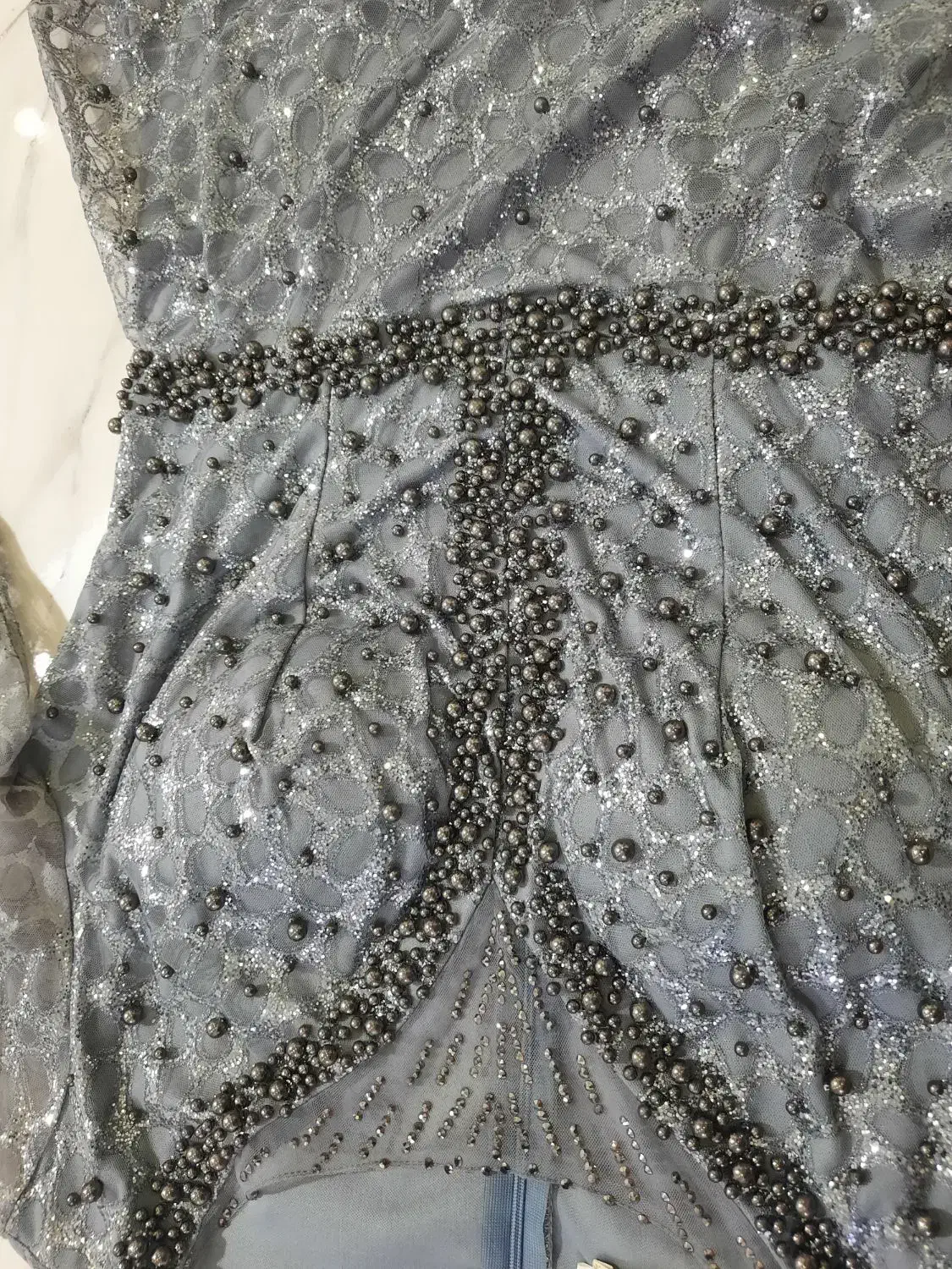 لباس مجلی بلند مروارید دوزی|لباس|پاکدشت, پاکدشت (مامازند)|دیوار