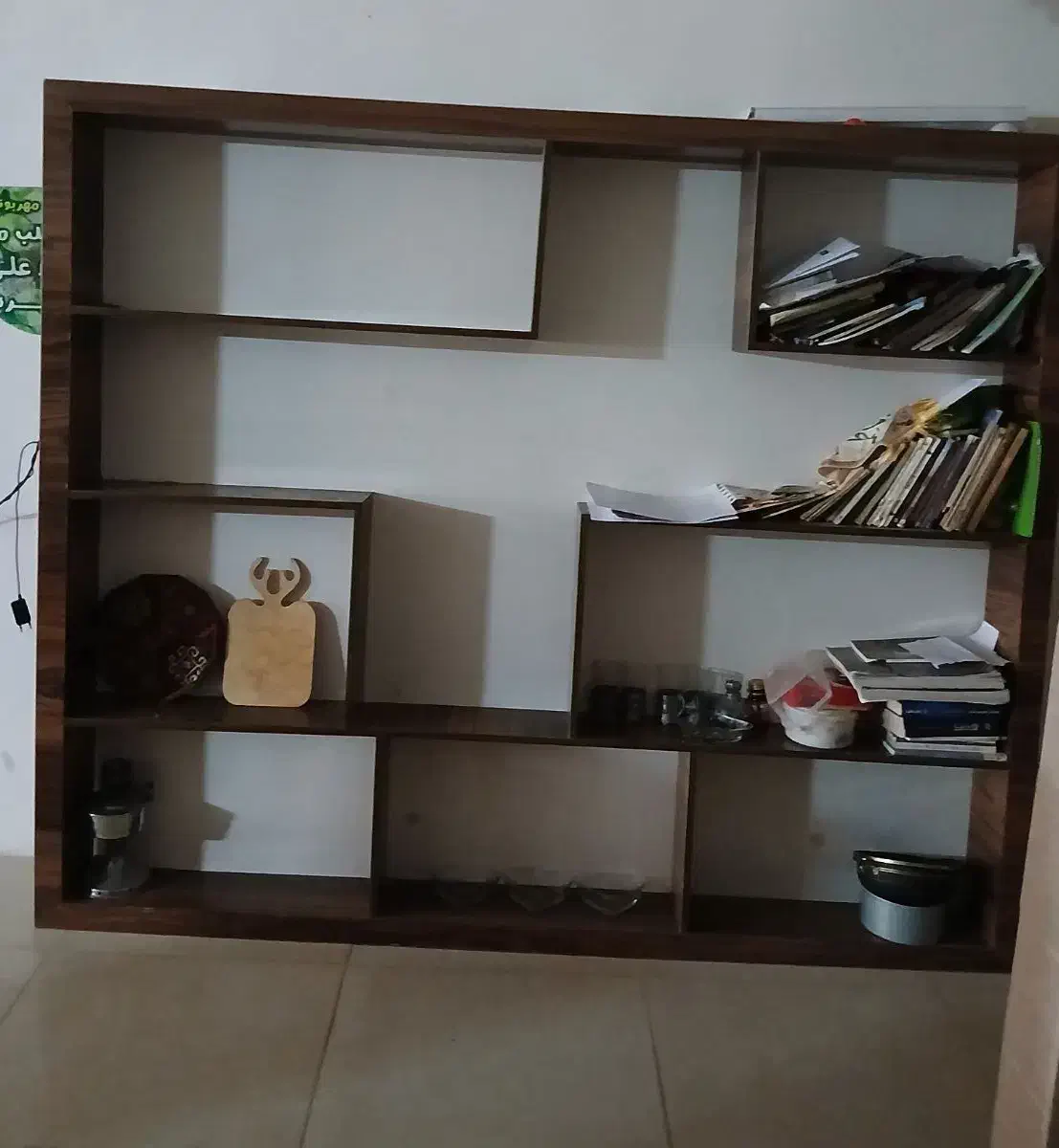 کتابخونه بزرگ|کتابخانه، شلف، قفسههای دیواری|سبزوار, پاسداران|دیوار