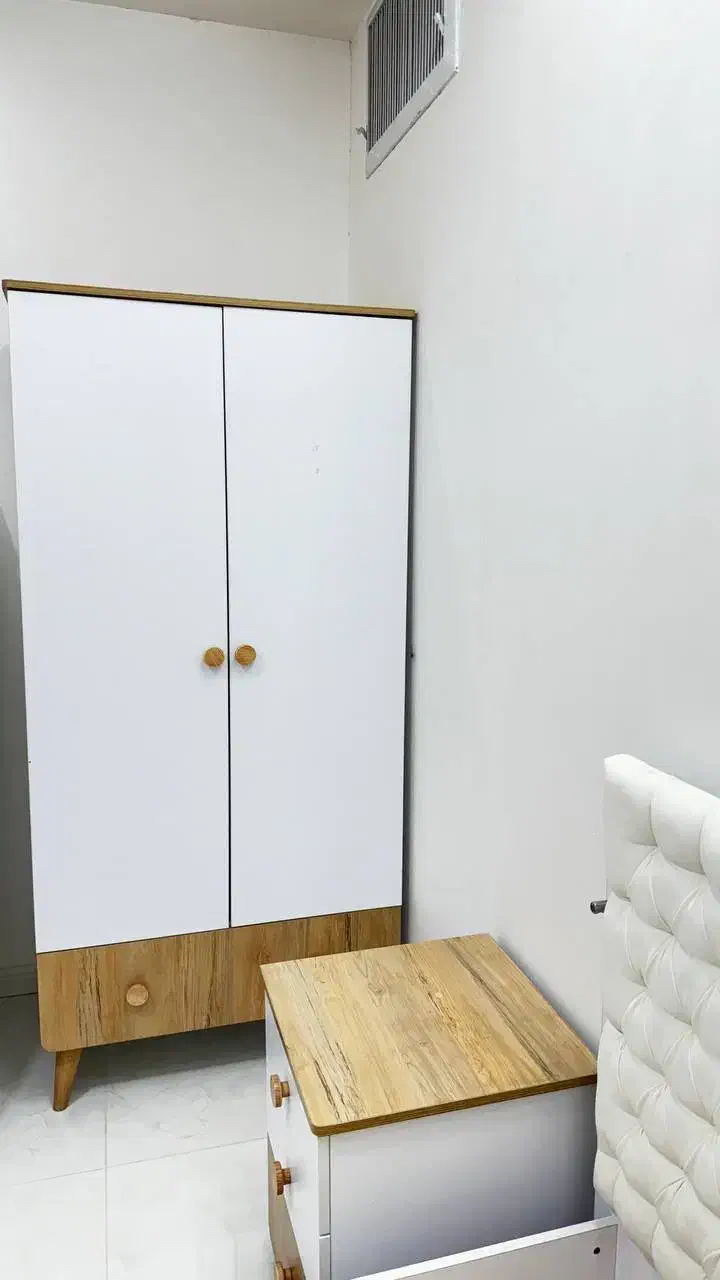 تخت و کمد کودک برند آپادانا همراه تشک ویژه تخت|تخت و سرویس خواب|کاشمر, |دیوار