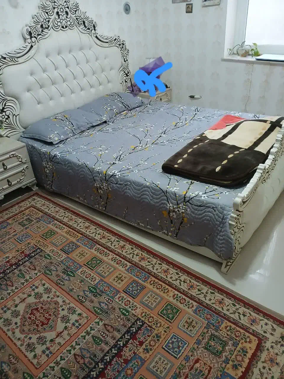 کمد و تخت|تخت و سرویس خواب|طبس, |دیوار