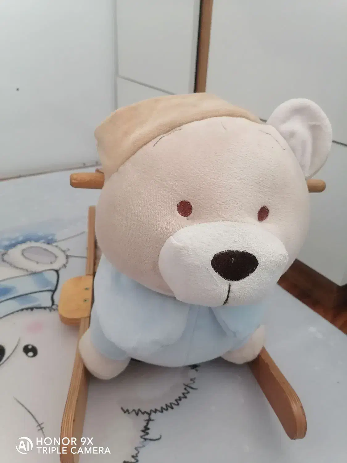 راکر تدی خرسی و صندلی بادی|اسباب و اثاث بچه|نیشابور, گمنام غربی|دیوار