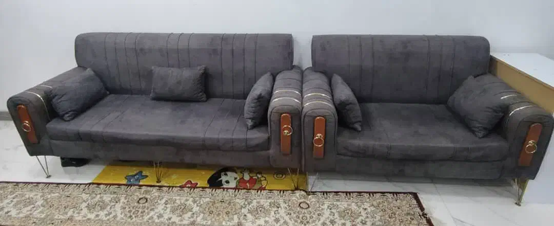 مبل 7 نفره پایه استیل|مبلمان خانگی و میز عسلی|خمام, |دیوار