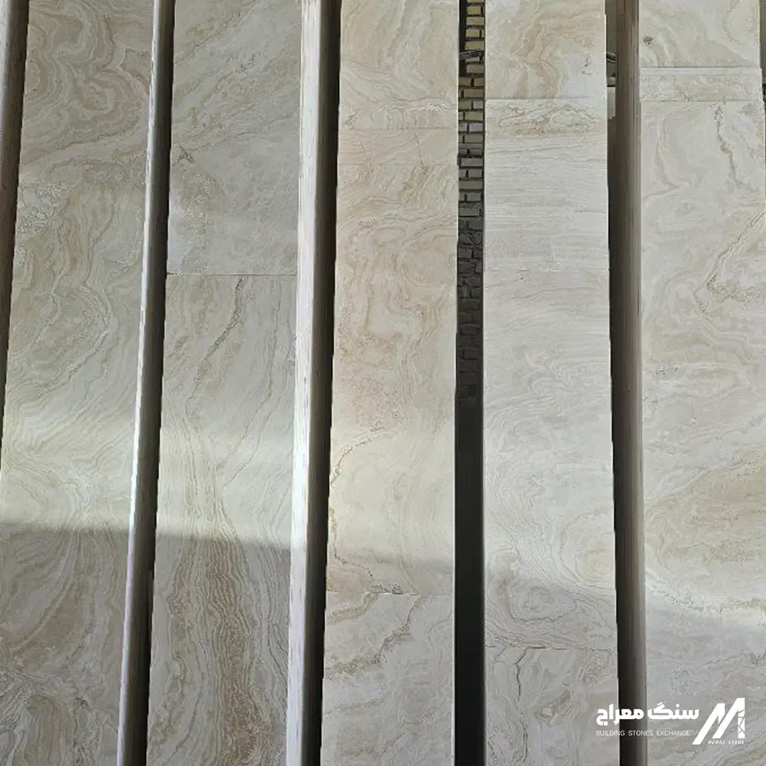 سنگ تراورتن عباسآباد درجه یک|مصالح و تجهیزات ساختمان|دلیجان, |دیوار