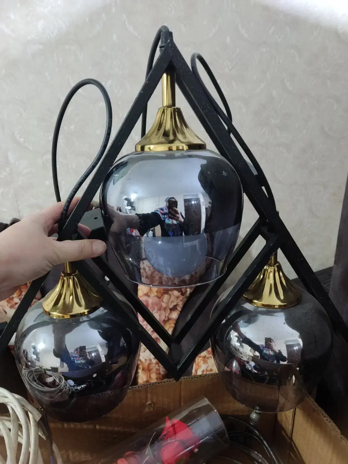 لوستر زیبا قیمت مناسب|لوستر و چراغ آویز|اندیشه, اندیشه فاز ۱|دیوار