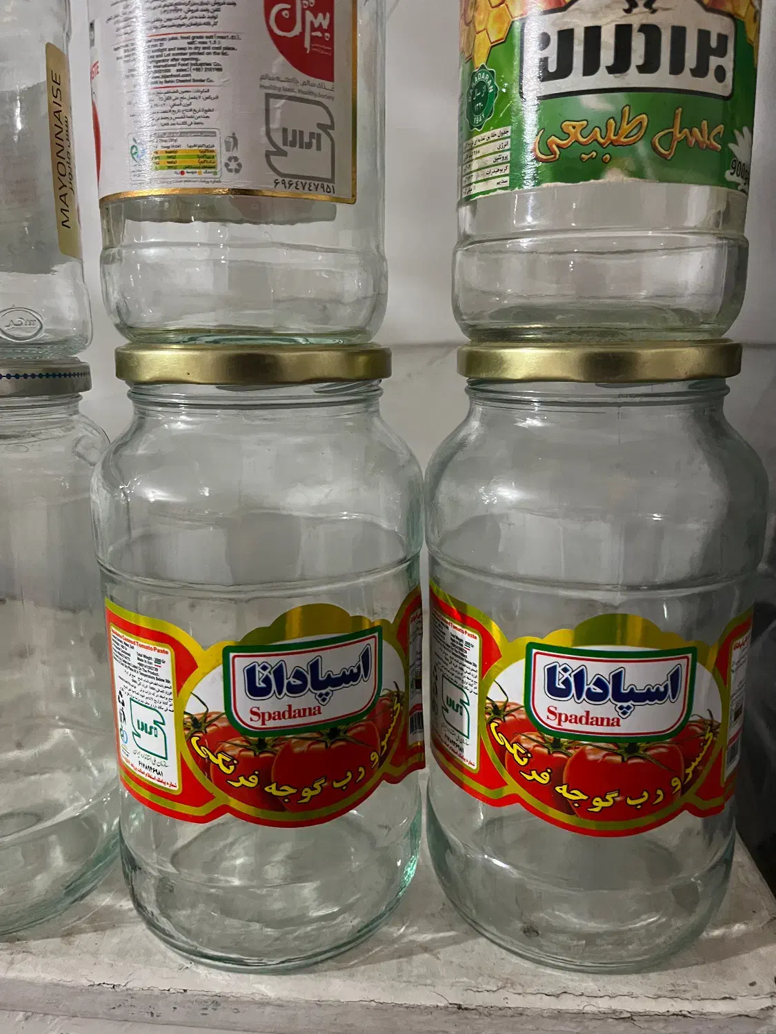 شیشه رب|ظروف نگهدارنده، پلاستیکی، یک‌بارمصرف|همدان, |دیوار