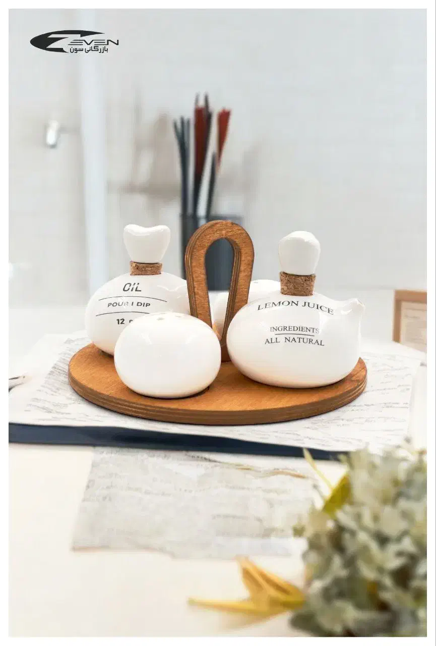 ست شیک آبلیمو و روغن ریز سرامیکی پرنس|ظروف سرو و پذیرایی|سیرجان, |دیوار