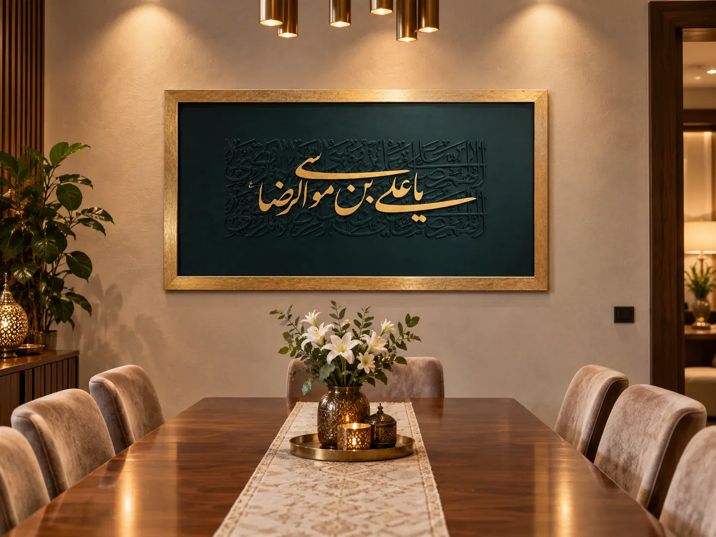 تابلو کالیگرافی، هم از نمونه ها هم متن دلخواه شما|تابلو، نقاشی، عکس|تهران, باشگاه نفت|دیوار