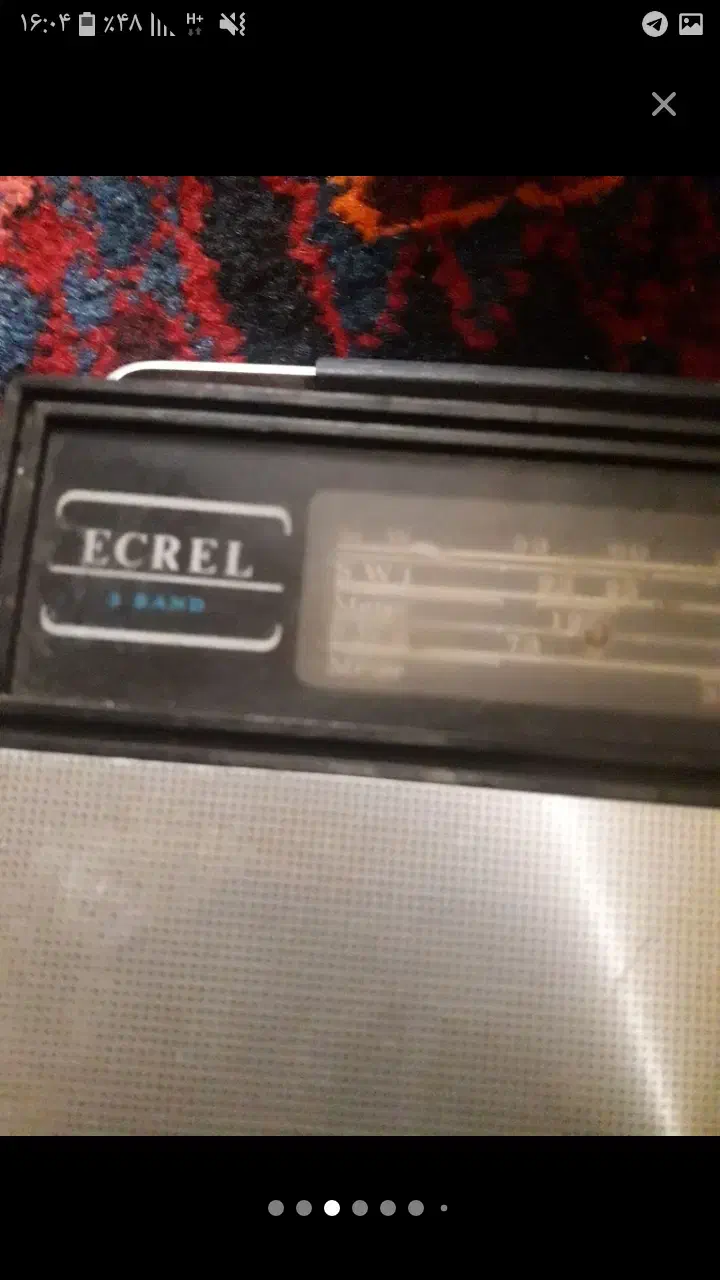 یک دستگاه رادیو قدیم ساخت ژاپنی|سیستم صوتی خانگی|بروجرد, |دیوار